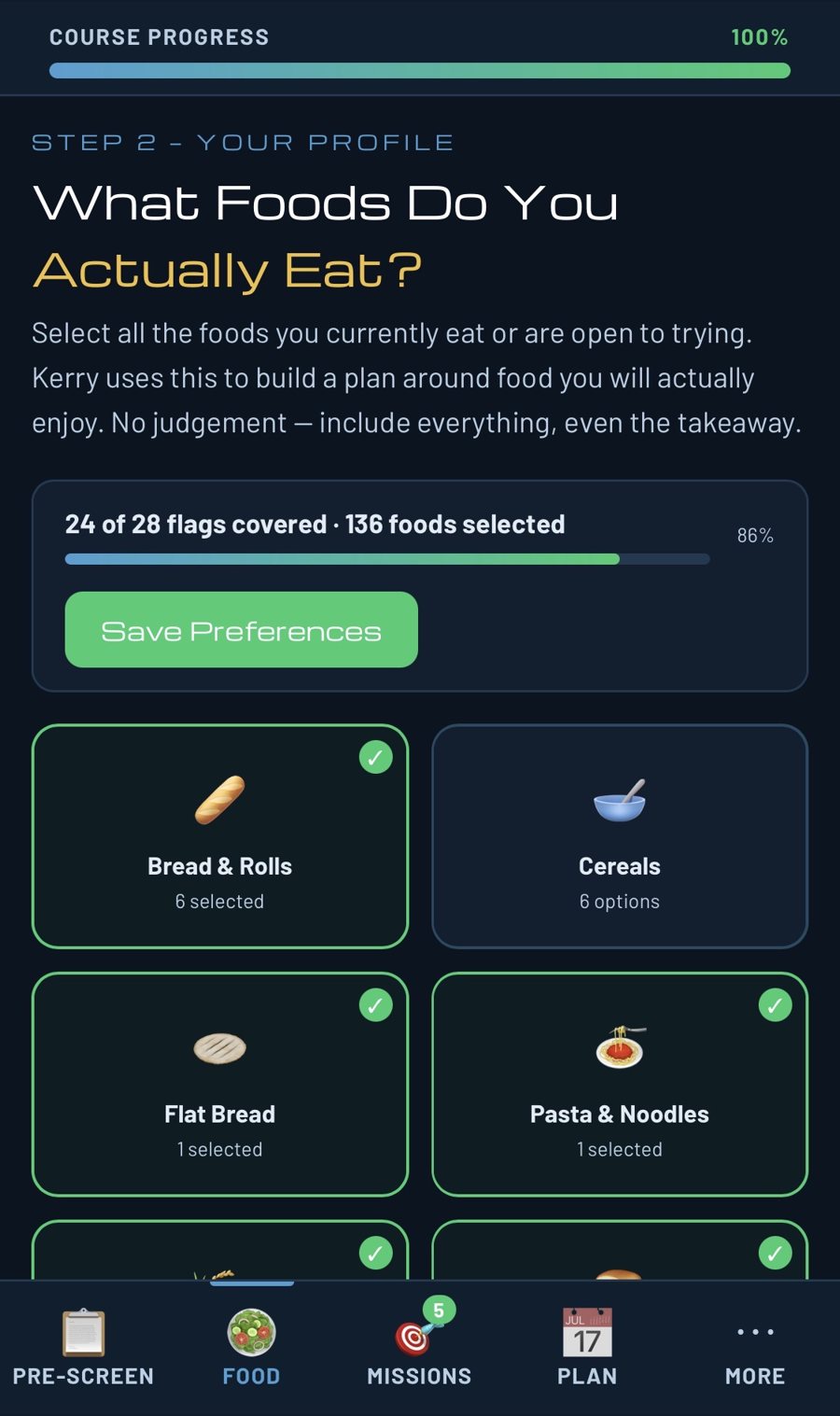 Food preferences